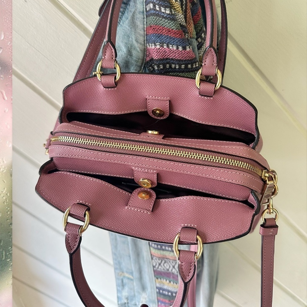 COACH SMALL LILLIE MAUVE PINK CARRYALL 91146 - Picture 9 of 17